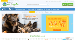 Desktop Screenshot of mickeyspetsupplies.com